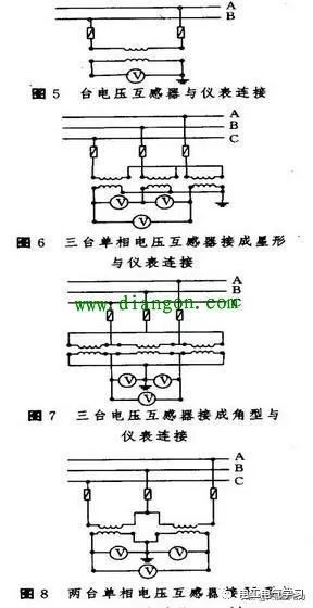 高低压电流互感器和电压互感器的接线方式图解